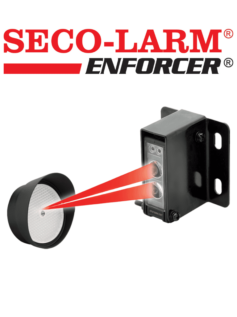 Seco-Larm E936S45RRGQ - Sensor de haz fotoeléctrico reflectante . Cumple con el estándar UL325, 13 metros de alcance ( 45 ft)