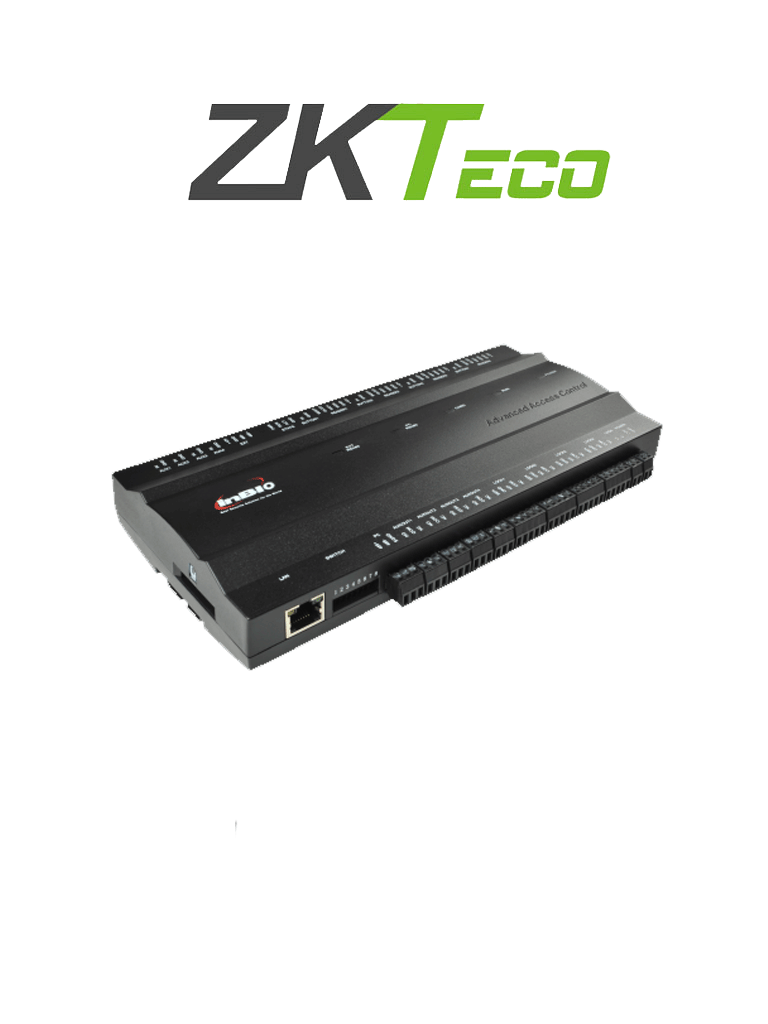 ZKTECO INBIO460 - Control de Acceso para 4 Puertas / 4 Lectoras / 3000 Huellas / 100000 Registros — ZKTeco · SKU ZKT368012