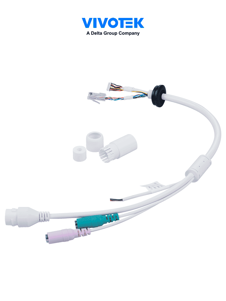 VIVOTEK AO-015 - Cable de conexiones I/O y Audio para camaras domo exteriores modelos:  FD9399-EHV, FD9399-EHTV, FD9389-EHV-V3, FD9389-EHTV-V3, MA9311-EHTV, MA9312-EHTV