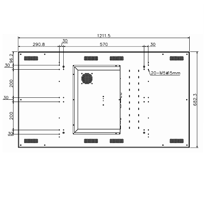 DAHUA DHL550UDM-EG - Pantalla de 55 Pulgadas FHD para Video Wall/ Panel LCD de Grado Industrial/ Ideal para Trabajar 24/7/ Marco Ultra Delgado de 1.8 mm (0.9mm Cada Marco)/ Interfaces HDMI, DVI, VGA, BNC y USB/