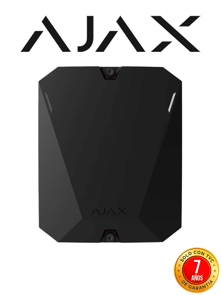 AJAX MultiTransmitter B - Módulo de integración para conectar detectores cableados a Ajax y gestionar la seguridad a través de la app. Color Negro (28305.62.BL3) — Ajax Systems · SKU AJX1200006