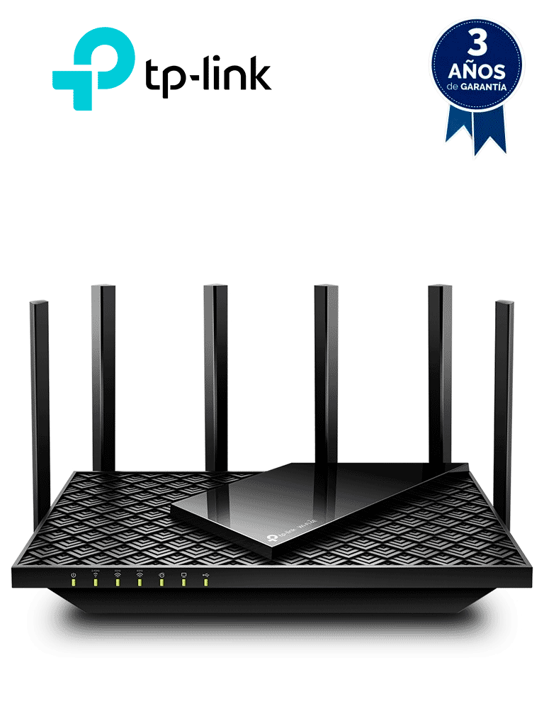 TP-LINK ARCHER AXE75 - Router Triple Banda AX6600 MU-MIMO , 1 Puerto WAN/LAN 2.5 Gbps , 1 Puerto WAN/LAN 1Gbps , 3 Puertos LAN 10/100/1000 Mbps , 2 puerto USB 3.0 , 8 antenas de alta ganancia , OneMesh ™ — TP-Link · SKU TPL3660035