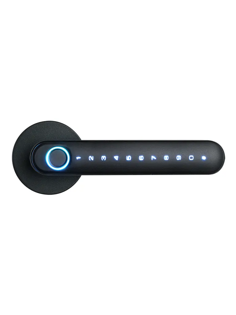 NGTeco SL01A630N -  Cerradura Inteligente Biométrica estilo americano / 100 huellas / 100 contraseñas / App Móvil NGTeco Home
