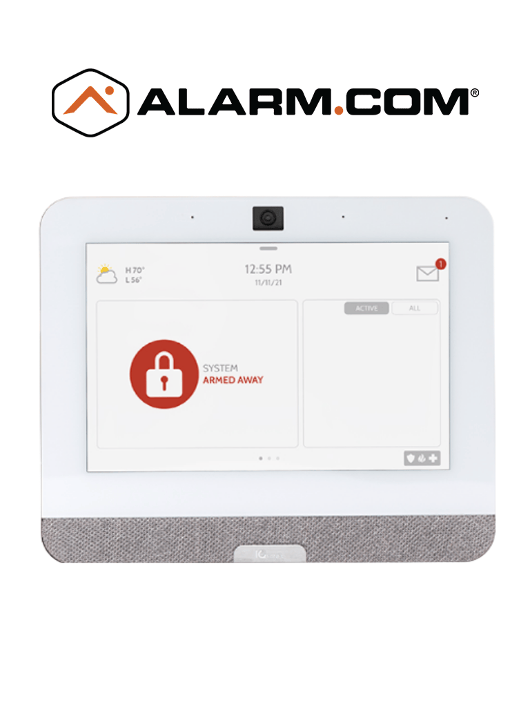QOLSYS IQ4 Video Premium - Paquete que contiene Sistema de Alarma IQ 4 POWER G ONLY , con pantalla táctil de 7", Power G 915 Mhz  1 sensor PIR inalámbrico PGP9914, 2 sensores magnéticos inalámbricos PG9303 y Cámara exterior alarm.com ADCV724