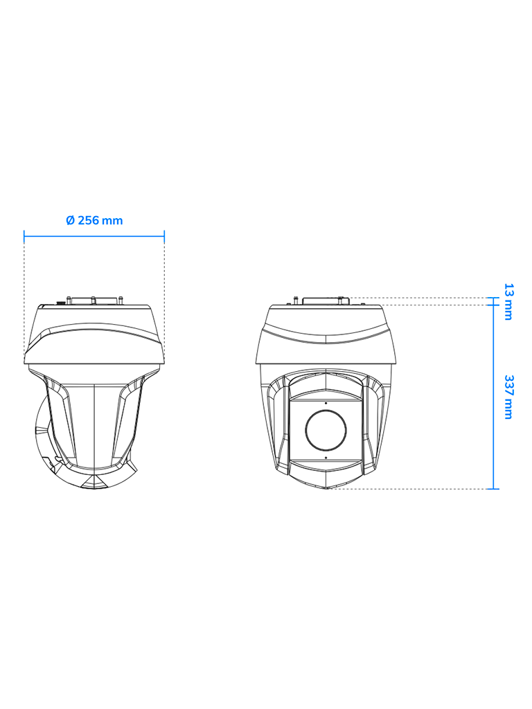 VIVOTEK SD9368-EHL - Cámara IP PTZ Exterior de 2 MP, con Zoom Óptico 40x, también con Smart IR 250m, Protección Nema4X/IP66/IK10, EIS, WDR Pro, Smart Tracking y Ciberseguridad Trend Micro, certificado NDAA, ONVIF y Deep Search.