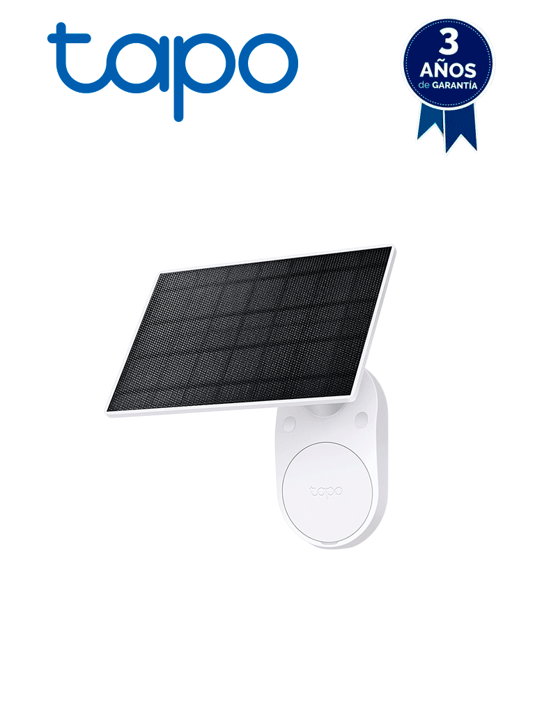 Tapo A201 Panel solar Energía Solar, Utiliza energía solar gratuita y limpia para proporcionar un suministro de energía constante para tus cámaras Tapo alimentadas por batería, Instalación Sencilla. — TP-Link · SKU TPL0150028