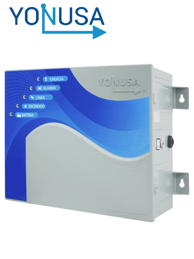 YONUSA EY10000127AF - Energizador de Alta Frecuencia para Cerco Eléctrico 10,000 V, Cobertura de hasta 10,000 metros Lineales (o 2,000 metros en 5 Líneas), Incluye Interfaz con 2 Zonas Cableadas y Soporta Módulo WiFi