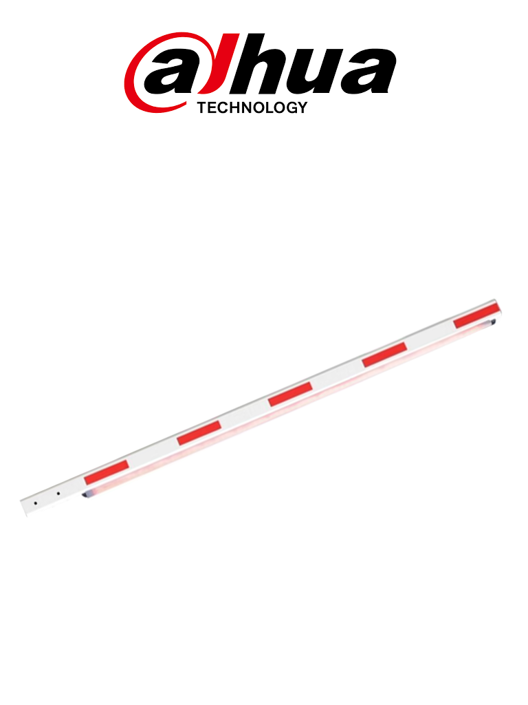 DAHUA IPMECD-0162-M40-LED - Brazo Recto de 4 Metros con Tira LED para Barrera vehicular DHI-IPMECD-1062-LED