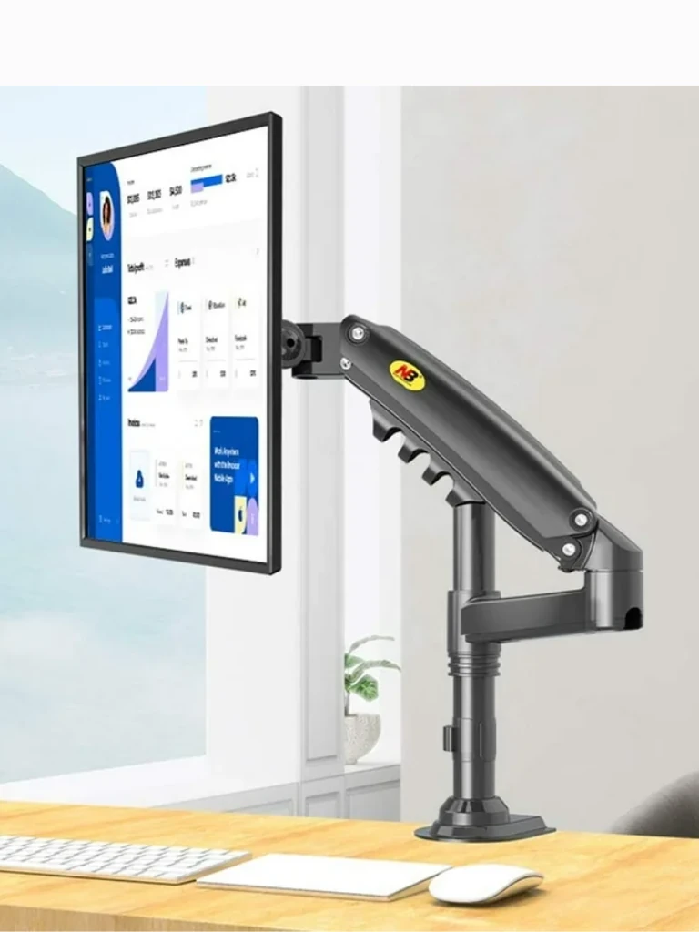TCE H100 - Soporte de Escritorio para Pantallas de 22 a 35" , Carga Máxima 9 Kg , VESA 75x75mm / 100x100mm , Ajuste Inclinación y Rotación