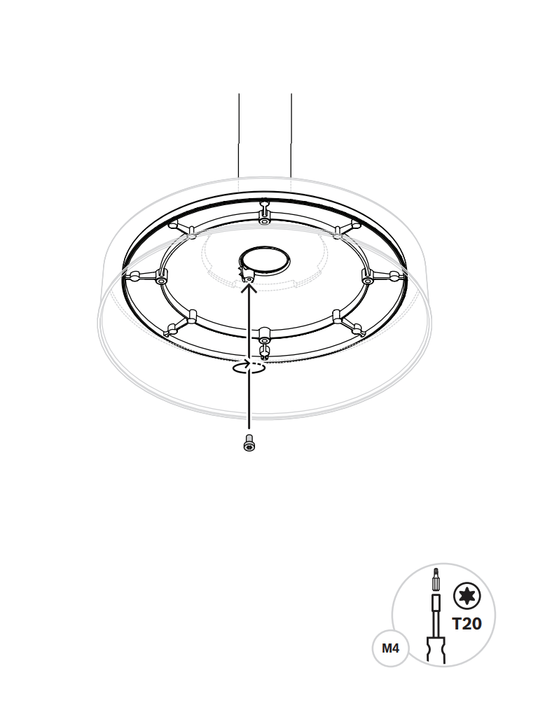 BOSCH V_NDA7050PIPW-Placa de interfaz colgante, 275mm