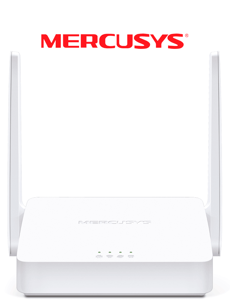 MERCUSYS MW302R -   Router inalámbrico N de 2.4 GHz con velocidad de 300 Mbps, 1 puerto WAN 10/100 Mbps, 2 puertos LAN 10/100 Mbps y 2 antenas de 5 dBi. Compatible con IPv6 e IPTV