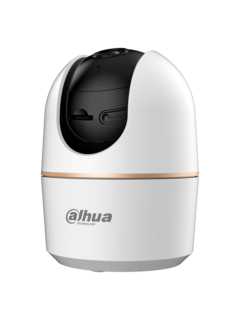 DAHUA DH-H3A - Cámara IP Domo Motorizado Wifi de 3 Megapíxeles con IA, autotracking, audio bidireccional (micrófono y altavoz), sirena integrada, IR de 10 m, detección de humanos y ranura MicroSD