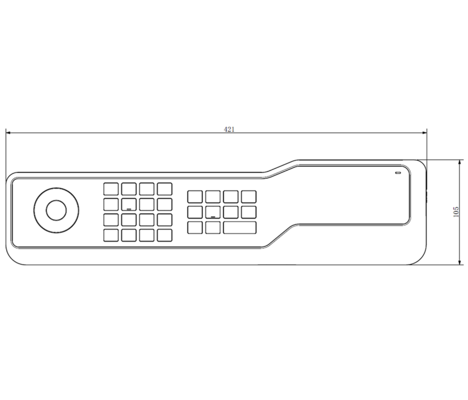 DAHUA NKB5000-F - Teclado Controlador de Red HD/ Control de PTZs, DVRs, NVRs e IPC/ 4 Salidas HDMI/ Soporta Función de Videowall/ Soporta Resolución 4k/ Onvif/ Teclado Inalámbrico/ Pantalla Tactil de 10 Pulgadas/ Wifi/ RS232/RS485/