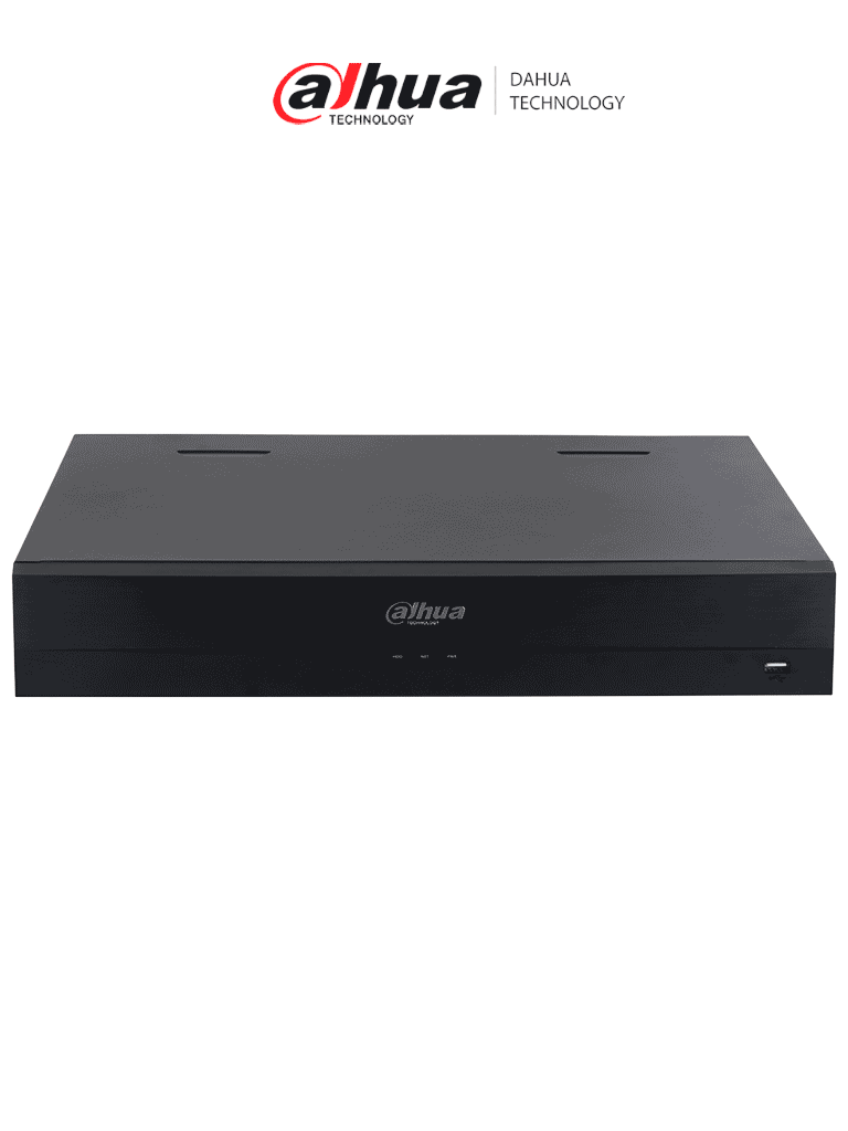DAHUA DHI-NVR5432-EI2 - NVR de 32 canales IP 8K/ Acupick/ WizSense/ SmartH.265+. Rendimiento de 448 Mbps/ 4 bahías para discos duros/ IA avanzada/ Detección y reconocimiento facial/ ANPR/ SMD/ Detección de EPI/E/S de alarma y audio/8K HDMI output/ — Dahua Technology · SKU DHT0210019