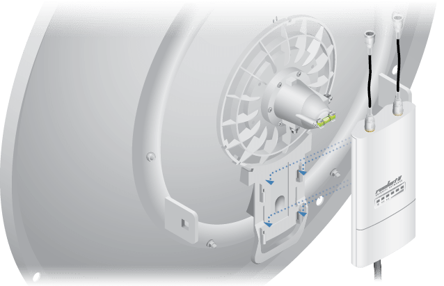 UBIQUITI ROCKETDISH RD5G30- Antena direccional para punto de acceso, 5GHz, ganancia de 30dBi, MIMO.