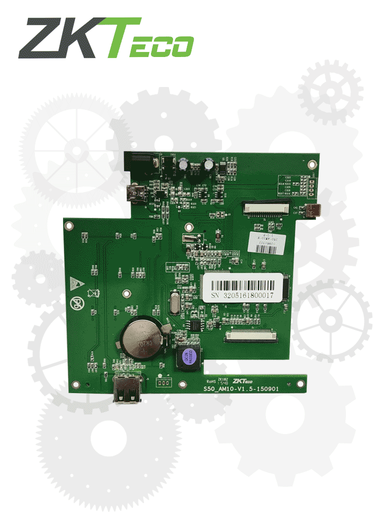 ZK-TARJETA PRINCIPAL MODELO S50_AM10 PARA-LX50 CLAVE -ZKT153012 — ZKTeco · SKU ZKT061092