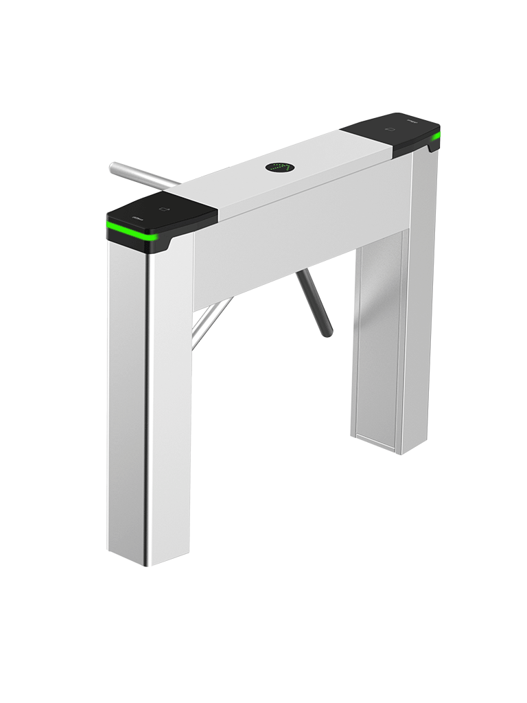 DAHUA DHI-ASGG520T-Es un torniquete peatonal fabricado en acero inoxidable. Ofrece ajuste de tiempo de desbloqueo, indicadores de luz y sonido ajustables, y funciones de emergencia. Incluye lector de entrada/salida y controlador, garantizando seguridad.