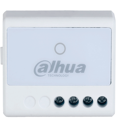 DAHUA DHI-ARM7012-W2 - Interruptor inalámbrico, Una salida de relevador NO/NC de 100-240 V CA, Corriente máxima de 13 A, Entrada de 100-240 V CA 50/60 Hz, App DMSS, Frecuencia 433 MHz, Tecnología: AirShield, Compatible con HUB 1.0 y HUB 2.0