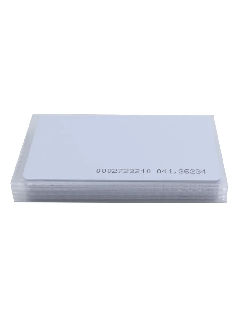 ZKTECO IDCARDN - Paquete con 10 Tarjetas ID con Frecuencia de 125 kHz, 1 mm de Grosor con Folio Impreso