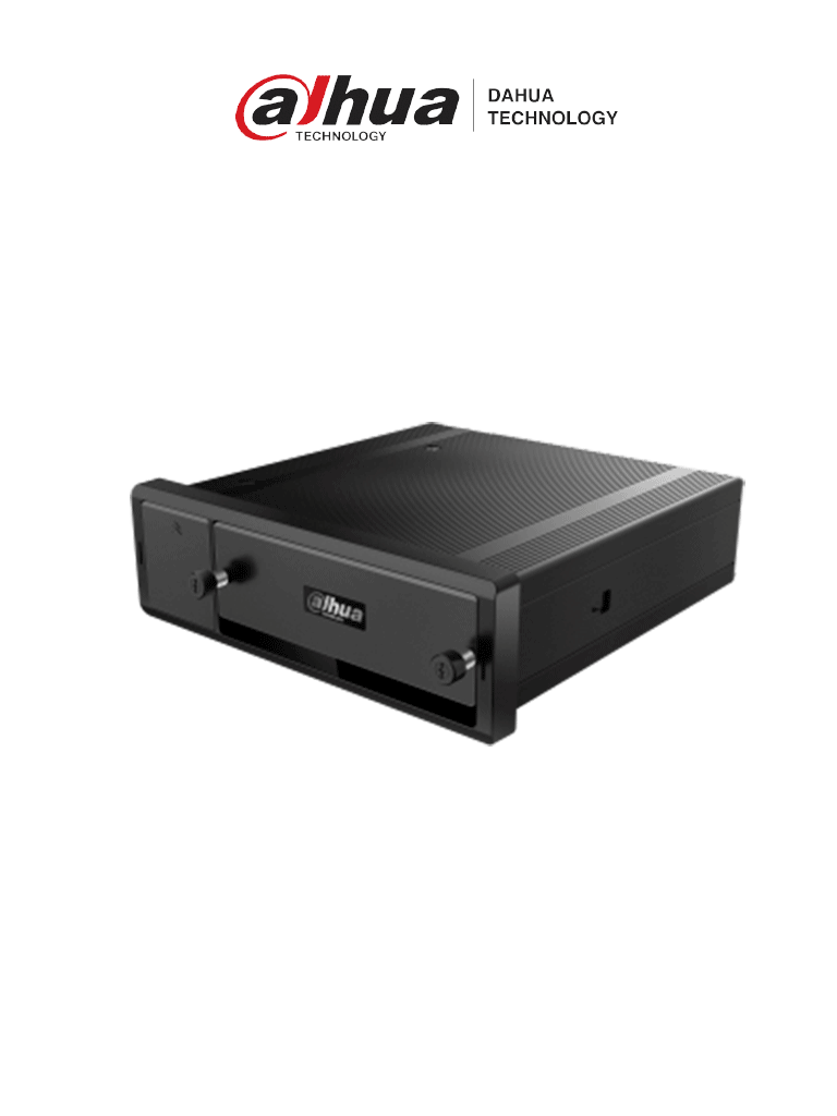 DAHUA DHI-MNVR4208-GFWI - NVR móvil de 8 canales IP (PoE), Resolución 1080p, Comunicación Ethernet, Wi-Fi y 3G/4G, Incorpora GPS, Analíticos: DSM, reconocimiento de rostro y ANPR, Admite 2 HDD/SSD (2.5") y 1 SD, E&S Alarmas