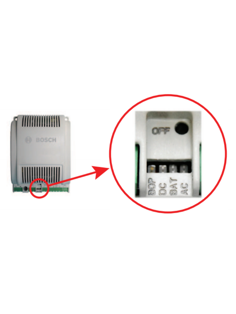 BOSCH A_APSPSU60 - Fuente de energia 12V o 24V / Puerto para bateria integrado / Compatible con controlador AMC2