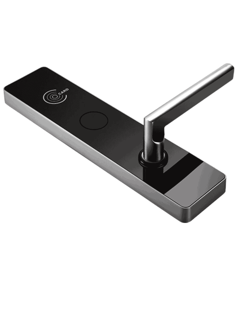 ZKTECO LH6800L- Cerradura Izquierda para Hotel con Tecnología MIFARE 13.56 MHz, Compatible con Puertas de 35 a 45 mm de Grosor, Fabricada en Aleación de Zinc, Capacidad de Registro de 224 Eventos