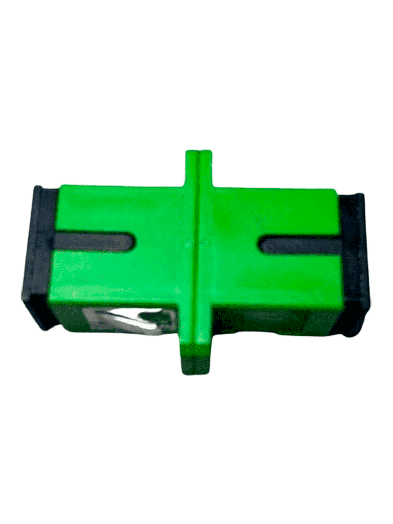 SBE TECH SBE-ADAPSCAPC-S - Adaptador simplex de SC/APC a SC/APC Monomodo/Verde con orejas