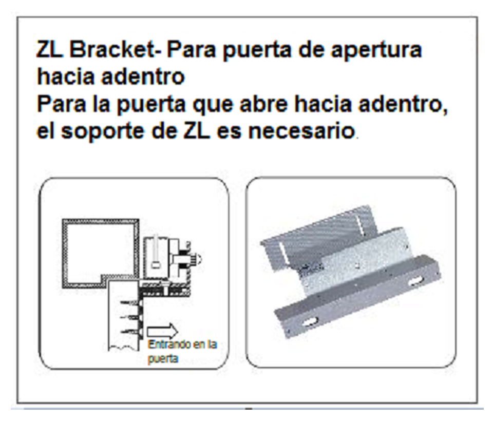 YLI MBK500NZLW - Soporte de fijación en Z y L compatible con cerradura magnética YM500NW para exterior con clave YLE0850003