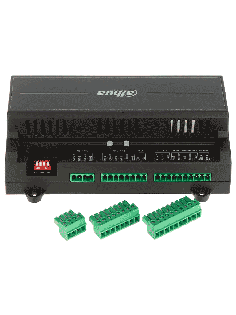 DAHUA DHI-ASC2202B(T) - Panel de Control de Acceso para 2 Puertas 2 Lectoras/ Compatible con Torniquetes Dahua/ TCP/IP/ Comunicación RS-485 y Wiegand/ 100,000 Usuarios y 500,000 Registros/ Soporta Interlock, Anti-passback, Desbloqueo Remoto/