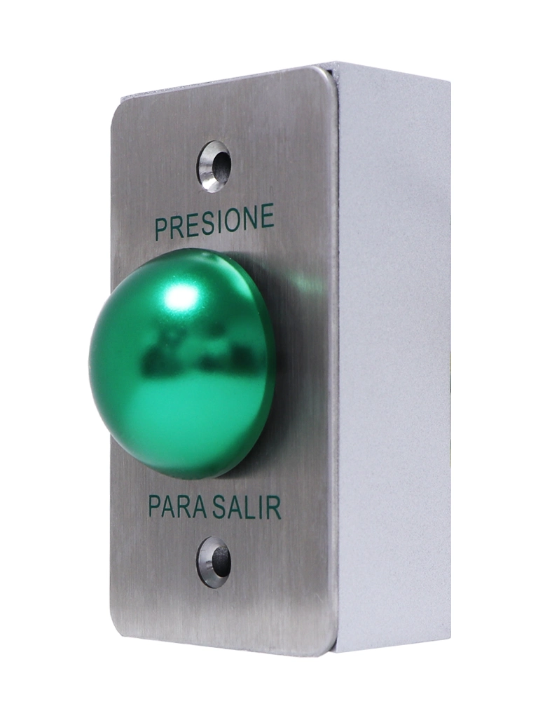 YLI PBK818A800AM - Paquete con Botón de Salida Tipo Hongo y Caja de Montaje Metálicos para Instalación Segura