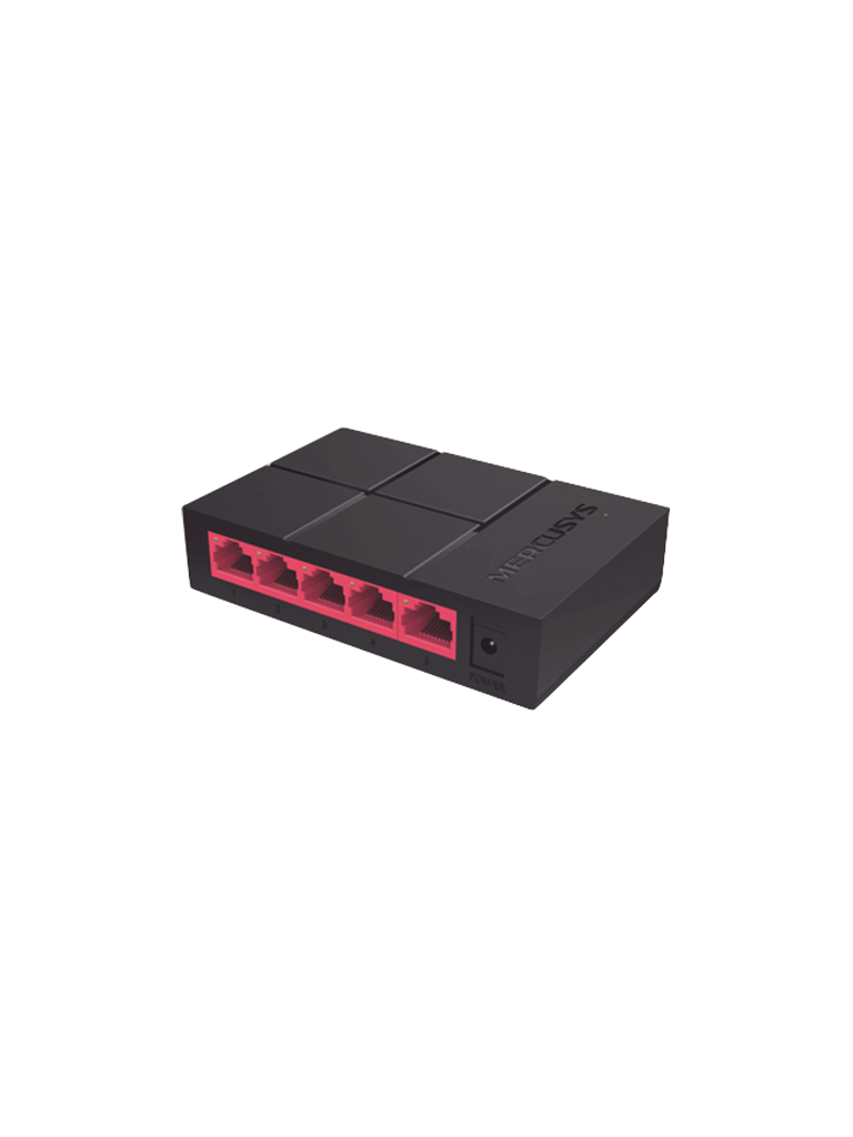 MERCUSYS MS105G - Switch no administrable para escritorio con 5 puertos 10/100/1000 Mbps, diseño compacto y función Plug and Play.