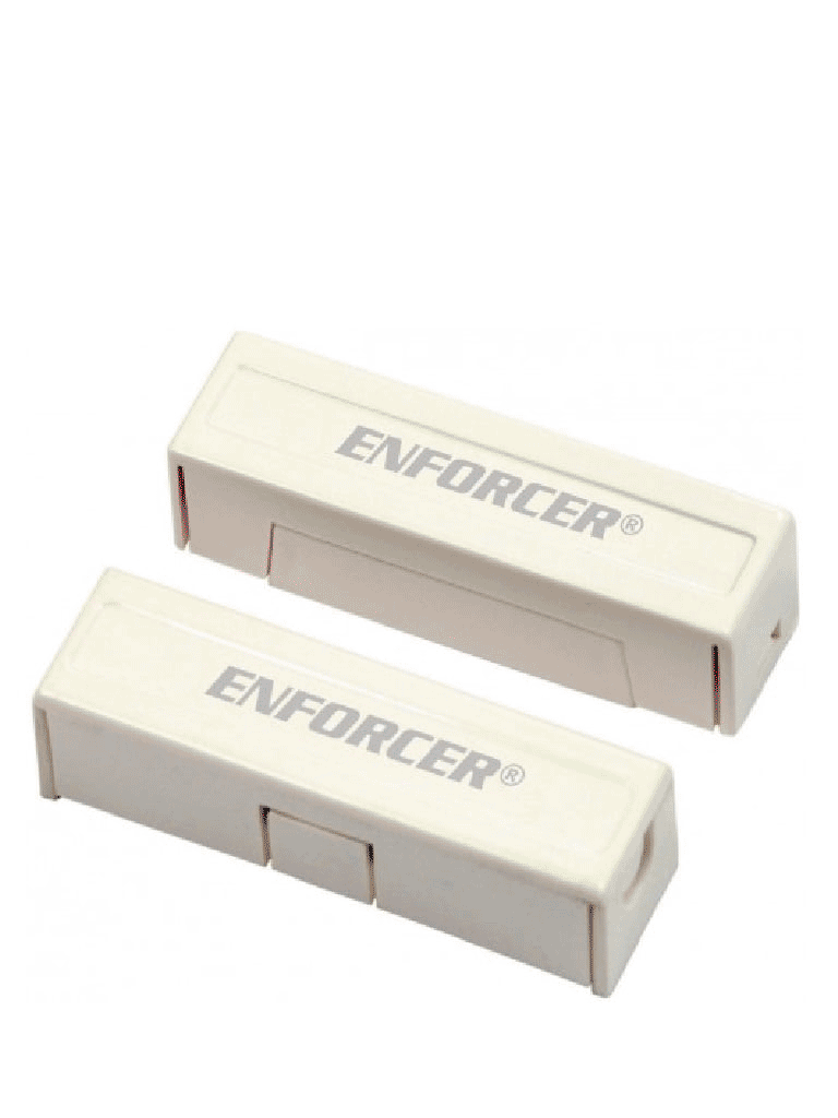 Seco-Larm 10PKW  -Paquete de 10 Contactos magnéticos SM433TQ/W  BLANCOS de sobreponer 1-1/4" (31mm) Gap Compatible paneles DSC / RISCO / BOSCH