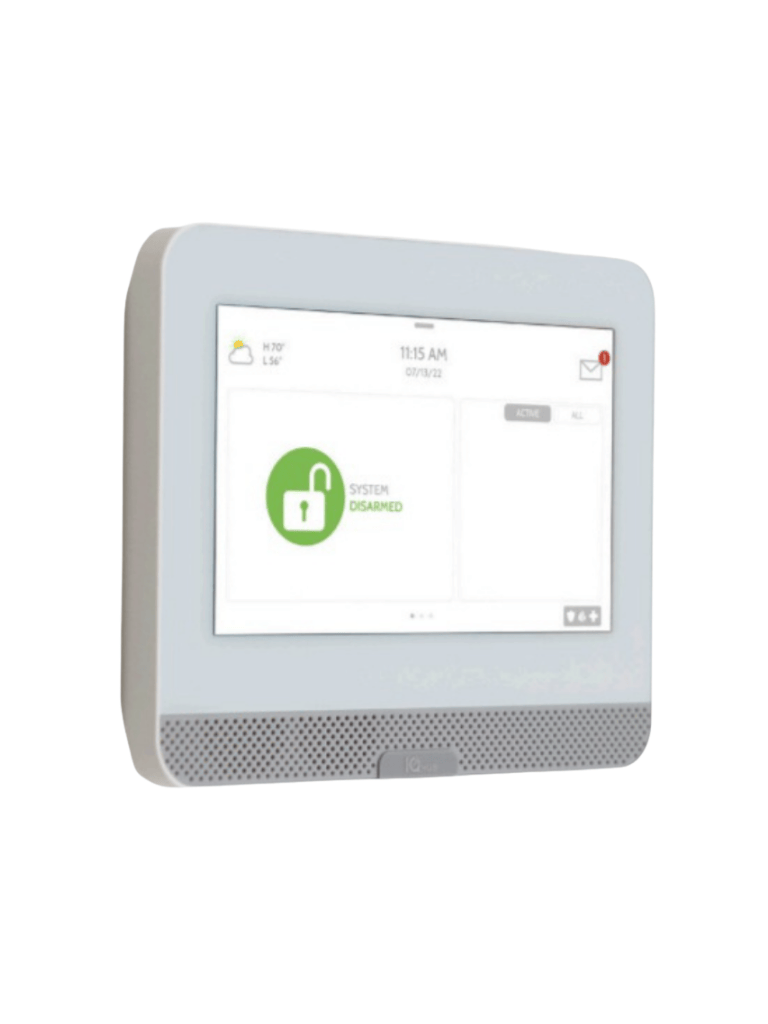 QOLSYS IQP4004 - Sistema de Alarma IQPanel4 Autocontenido , con Pantalla Táctil de 7", Power G 915 Mhz + Qolsys S-Line 319.5 Mhz. Con 4 Bocinas integradas (4W). Para la plataforma Alarm.com