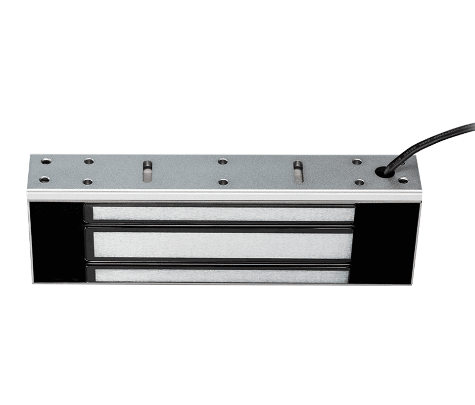 YLI YM500NW - Cerradura Magnética para exterior IP68 / Fuerza de Sujeción 500Kg /1200Lb / Voltaje Dual 12v / 24VDC / Compatible con Soporte MBK500NZLW / Puertas de madera, vidrio, metálica