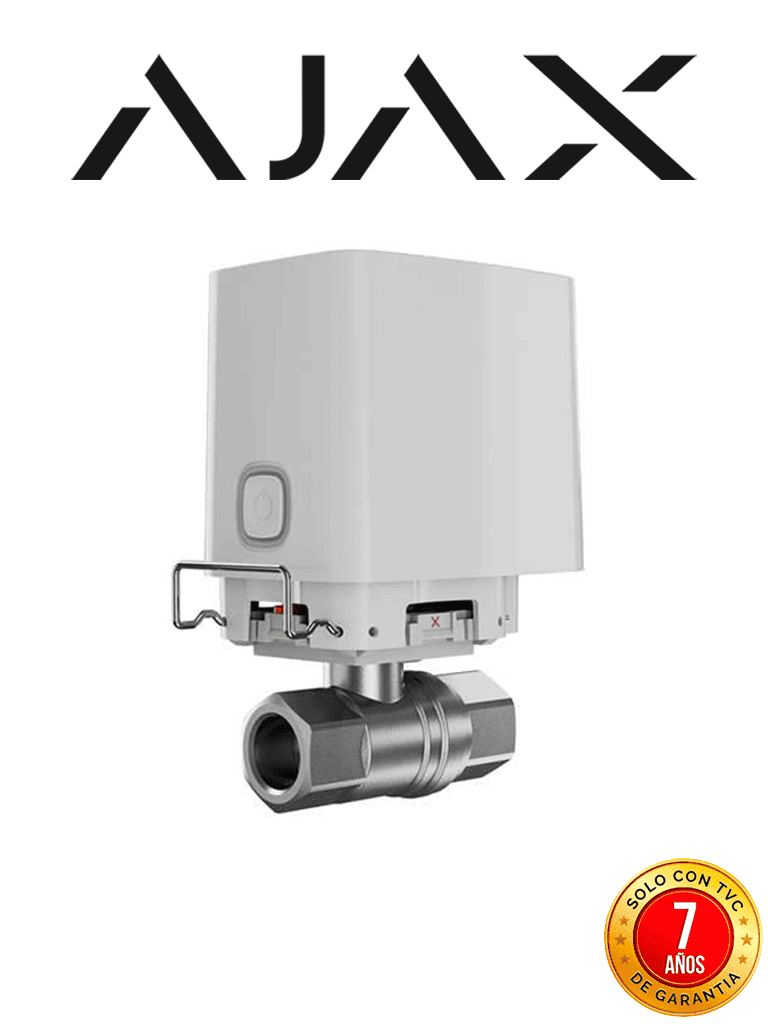 Ajax WaterStop - Válvula Inteligente de cierre de agua (3/4"). Color Blanco — Ajax Systems · SKU AJX1200011