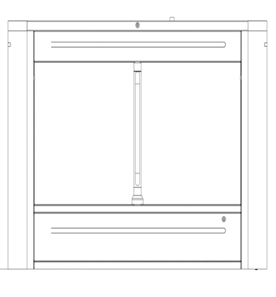 DAHUA ASGB521H-D - Swing Barrier Media para exterior/ 1 Carril/ Motor Electrico CD/ Acero Inoxidable/ Puerto RS232/ Soporta Conteo de Entrada y Salida/ 20personas x minuto/ Entrada de Alarma de Incendio para desbloqueo/