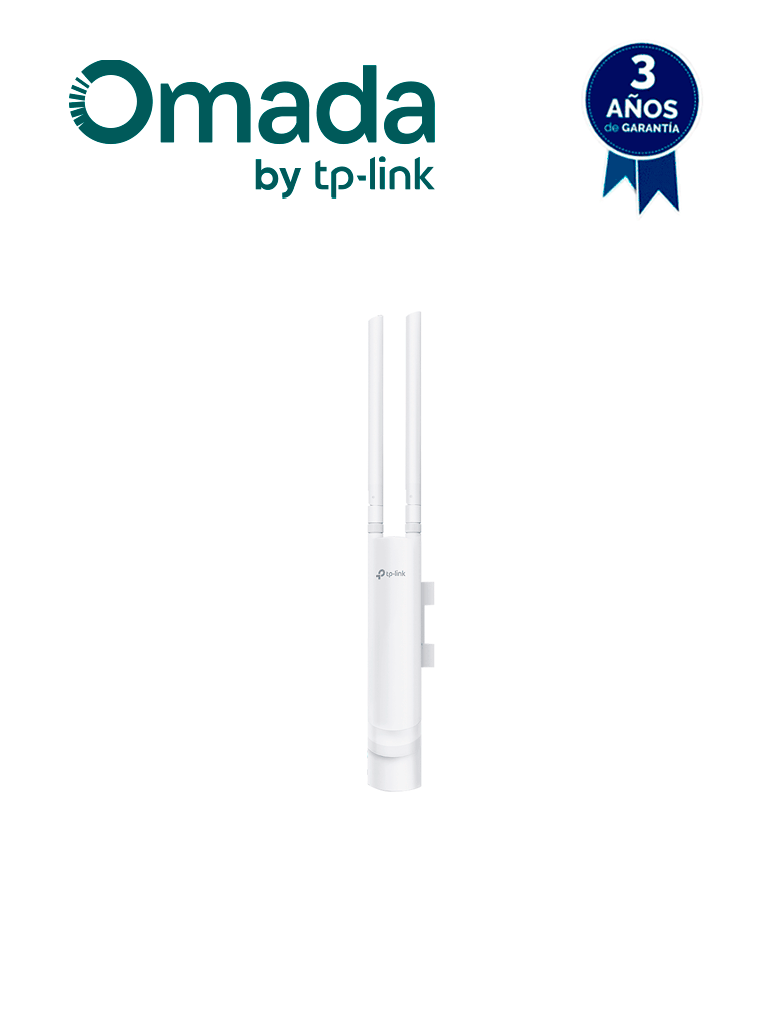 TP-LINK EAP110-OUTDOOR - Punto de acceso Omada con frecuencia 2.4 GHz N 300 para Exterior, con configuración Stand-Alone o por Controlador, además protección Exterior IP65 y alimentación PoE Pasivo 24 Vcc. — TP-Link · SKU TPL4220021