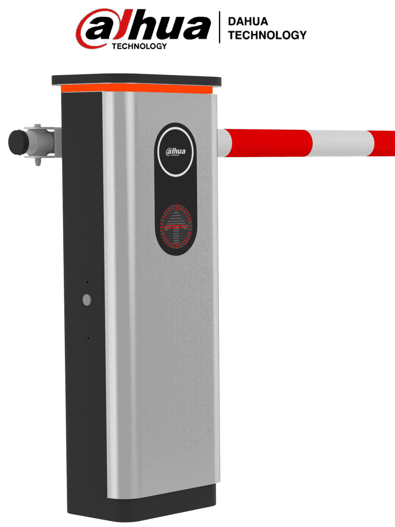 DAHUA DHI-IPMECD-2067KIT -Barrera Vehicular Sin Resortes para Alto Flujo, Velocidad de 3 Segundos, 6 Millones de Ciclos, Con Brazo Cilíndrico de 4m Sistema Abatible Anti-impacto, Dirección Ajustable