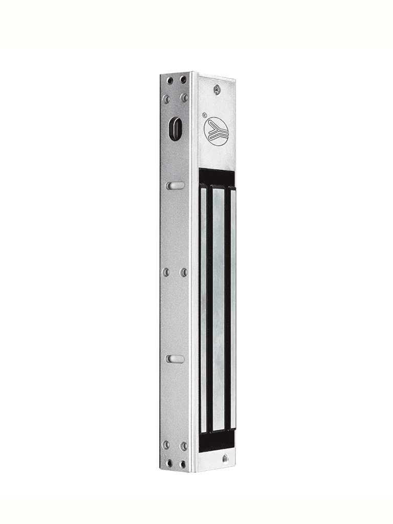 YLI YM280NLED - Cerradura Magnética con LED / Fuerza de Sujeción 280Kg /600Lb / Voltaje Dual 12v/24 VDC / Puertas de madera, vidrio, metálica