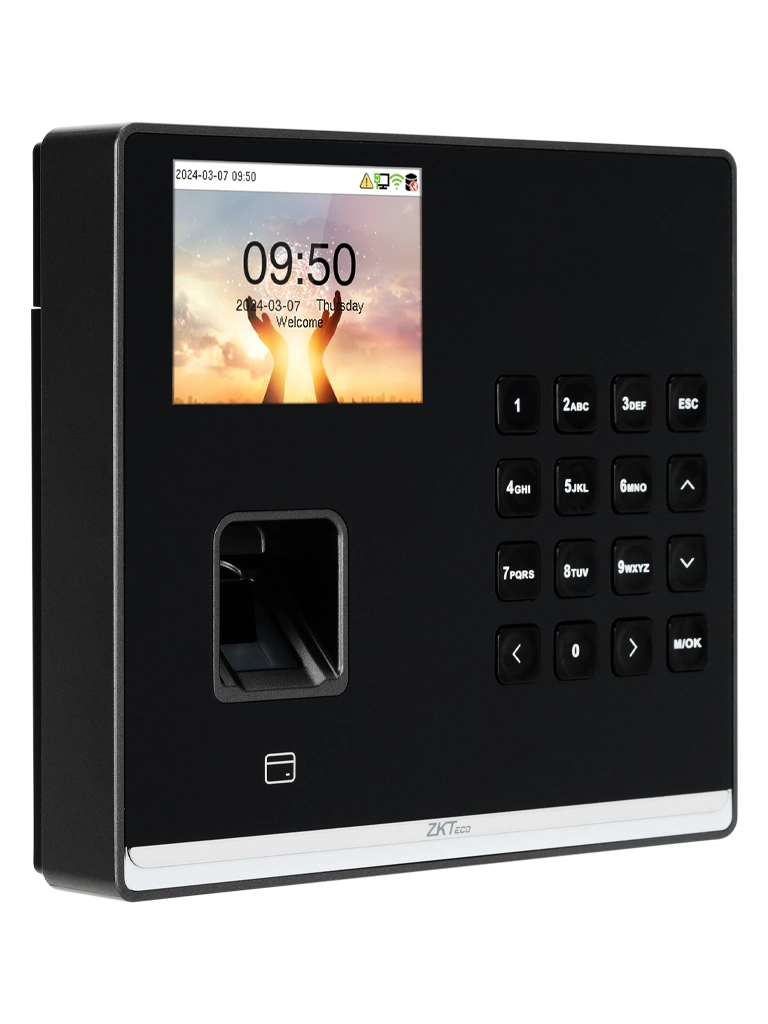 ZKTECO SenseFP M2 LR- Control de Asistencia y Acceso Básico con Huella Digital BioID+ (3,000), Tarjeta de Proximidad 125 kHz (3,000), 100,000 Eventos y Conexión TCP/IP (Compatible con ZKBio Zlink)