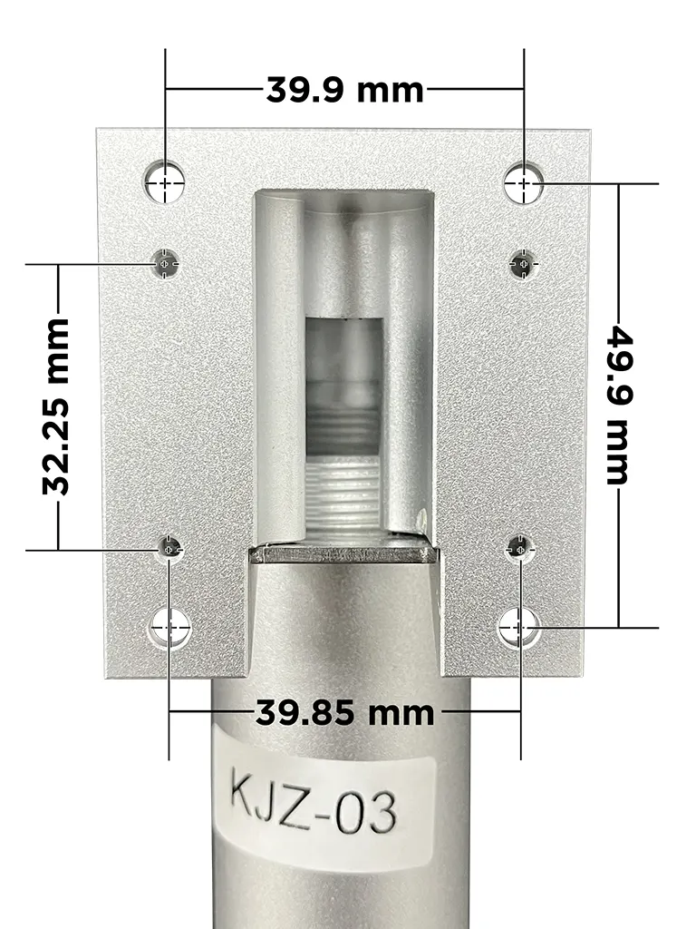 ZKTECO KJZ03 - Soporte de Fijación para Equipos Visible Light / Linea SpeedFaceV5L, ProFaceX y FaceDepot7BL / Acero Inoxidable / Compatible con Nuevos Pedestales FMB03 y FMB01