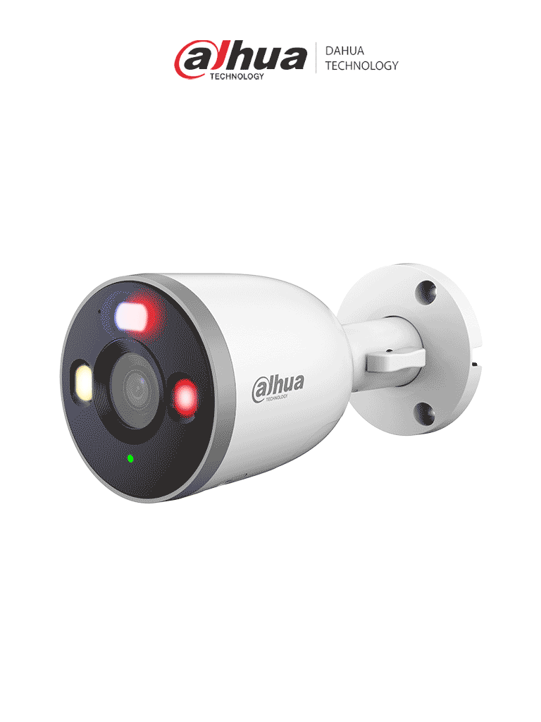 DAHUA DH-F5D-PV - Cámara IP Bullet WiFi de 5 Megapíxeles /Full Color + Iluminación Dual Inteligente/ Lente 2.8mm/ Alarma de luz y sonido/ Detección humana y de vehículos/ 30 Metros de Iluminación/ Audio bidireccional/ IP67/
