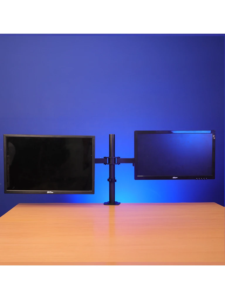 TCE LMG15NB - Soporte de Escritorio para 2 Monitores de 14 a 32" , Carga Máxima 9Kg por brazo , VESA 75x75mm / 100x100mm , Ajuste Inclinación y Rotación