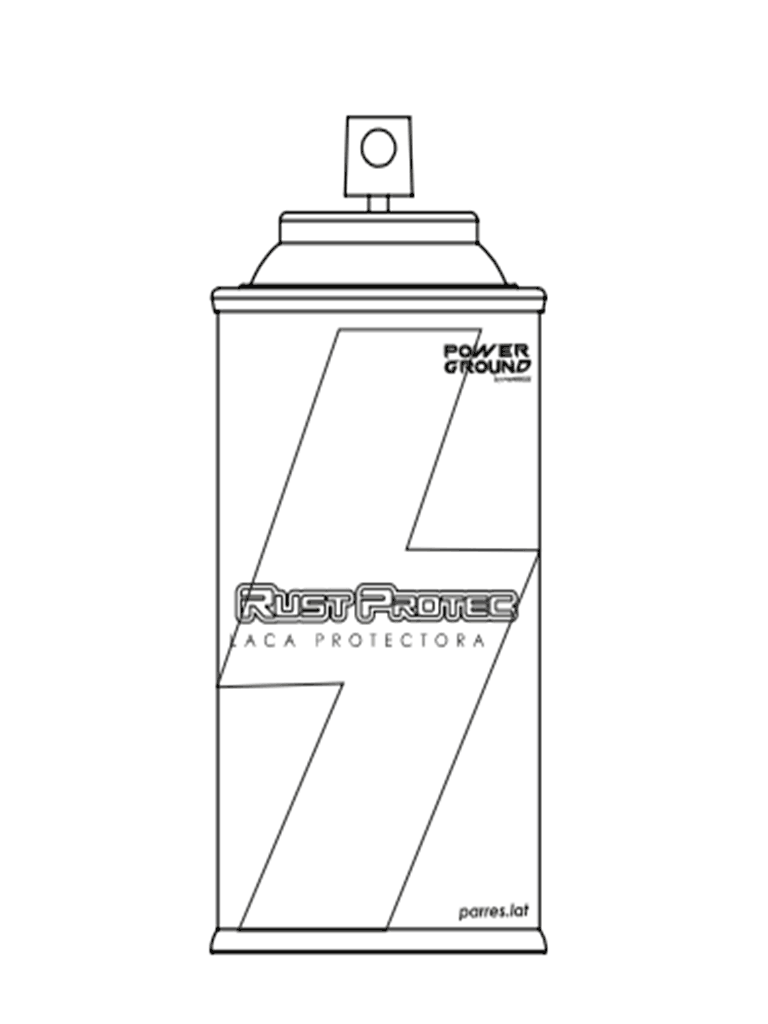 PARRES SRP-140 SPRAY RUST PROTEC PARRES 140 ML / Recubrimiento transitorio, diseñado para la protección de uniones exotérmicas y mecánicas contra la oxidación y/o sulfatación.