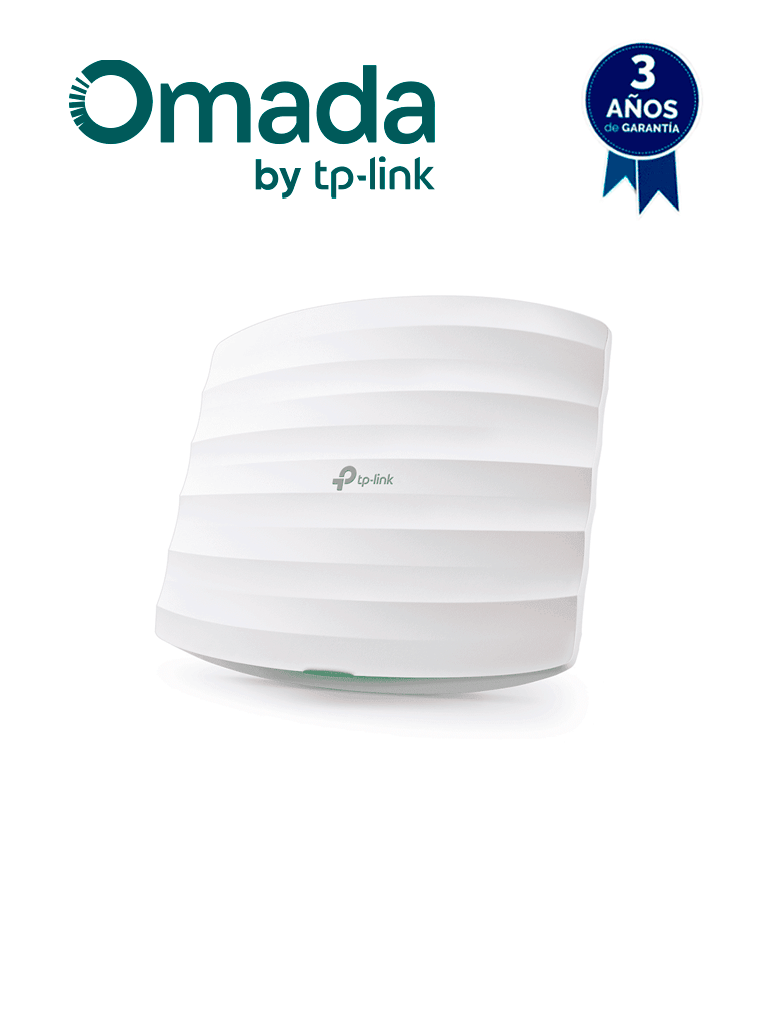 TP-LINK EAP225 - Punto de Acceso Omada de doble banda AC 1350 MU-MIMO para montaje en techo o pared, con configuración stand-alone o por controlador y alimentación PoE af. — TP-Link · SKU TPL4220023