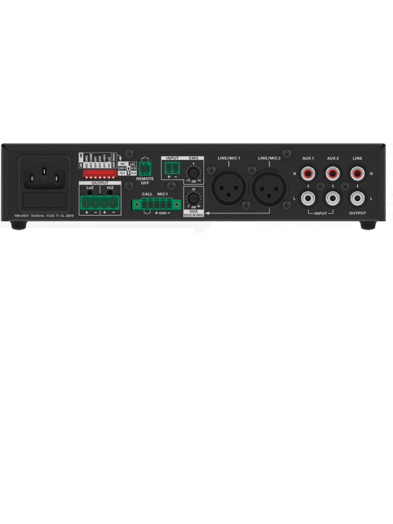 BOSCH M_U1201MUS - Amplificador Mixer 120W / 1 Canal / DYNACORD