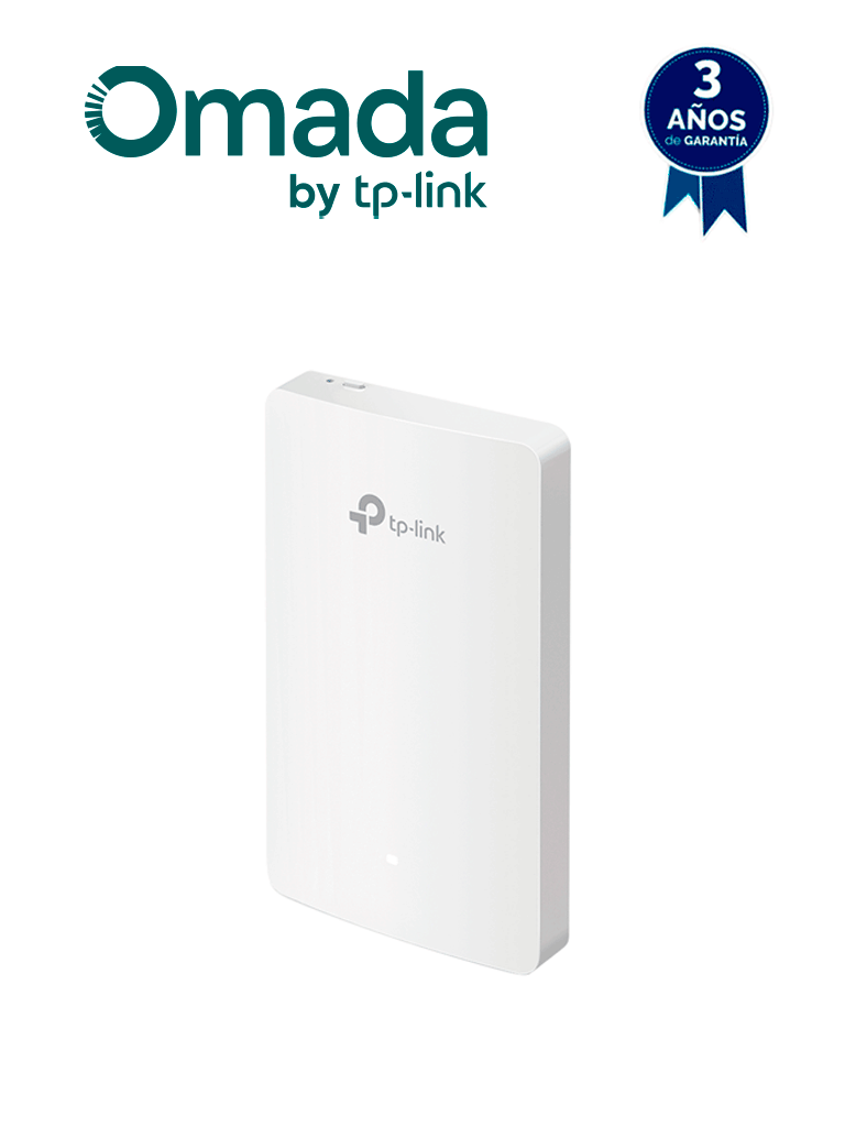 TP-LINK EAP235-WALL - Punto de acceso Omada de doble banda AC1200 MU-MIMO, diseñado para montaje en pared con 3 puertos adicionales, configuración por controlador o stand-alone y alimentación PoE af/at. — TP-Link · SKU TPL4220025