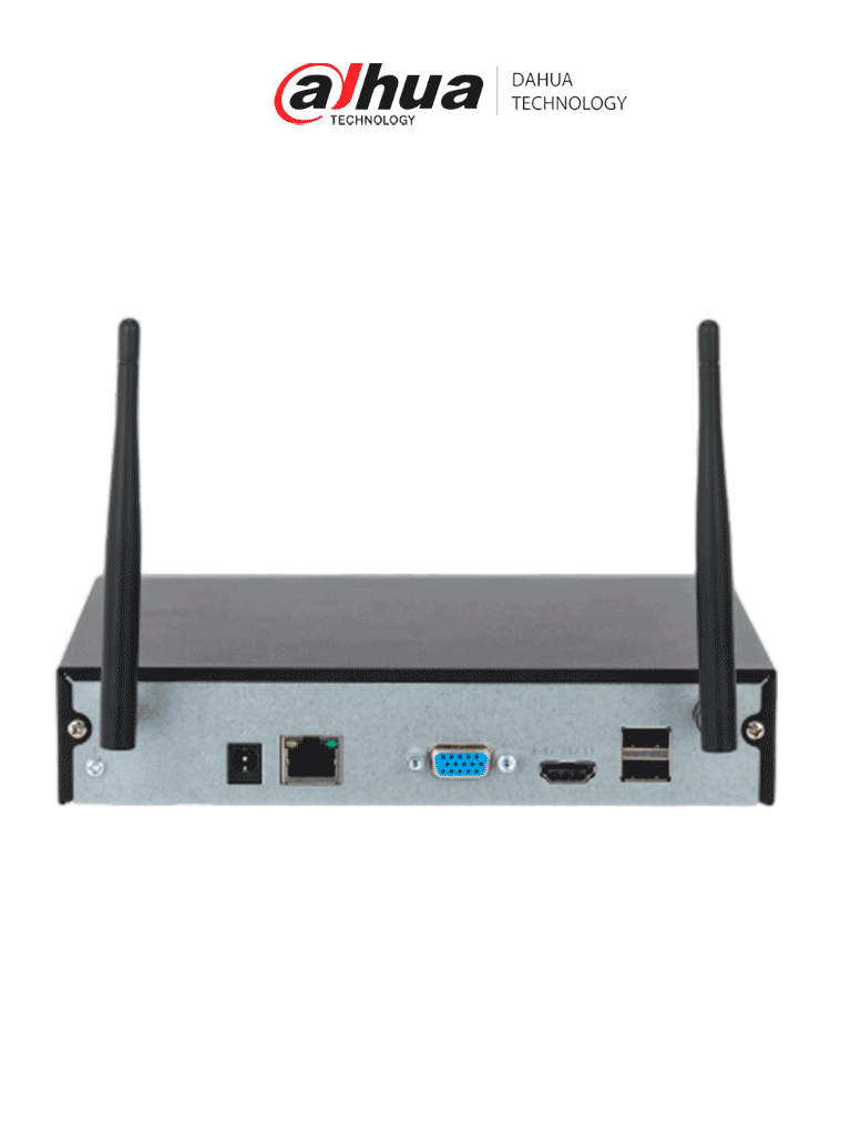DAHUA DHI-NVR2108HC-W- NVR WiFi de 16MP/ 8 Canales IP/ SMD+/Protección Perimetral/ IA por cámara/ H.265/ Salidas HDMI &VGA/ 1 Bahía de Disco Duro/ 1 E&S de Audio/ Onvif/