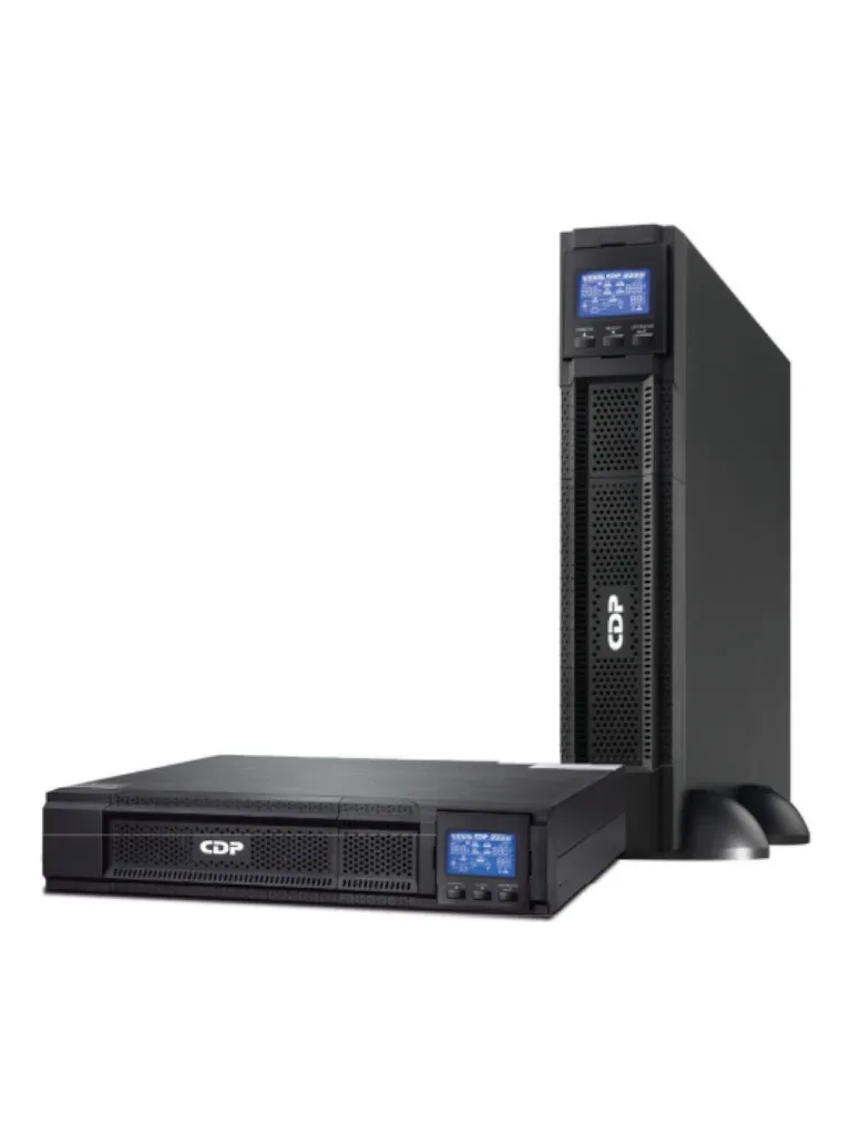 CDP UPO11-1RT AX - UPS de 1000VA y 1000W con 8 terminales, 4 programables, pantalla LCD, 5 min de respaldo a carga completa, disponible sobre pedido.