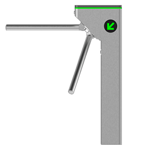 ZKTECO MTS1000 - Torniquete Bidireccional / Acero SUS304 / 110V / 25 x min / Carril 50 cm / Exterior Protegido / 2 millones de Ciclos / No cuenta con Lectores y Panel / Compatible con Equipos de Rostro, Palma, Huella, Tarjeta y Código QR